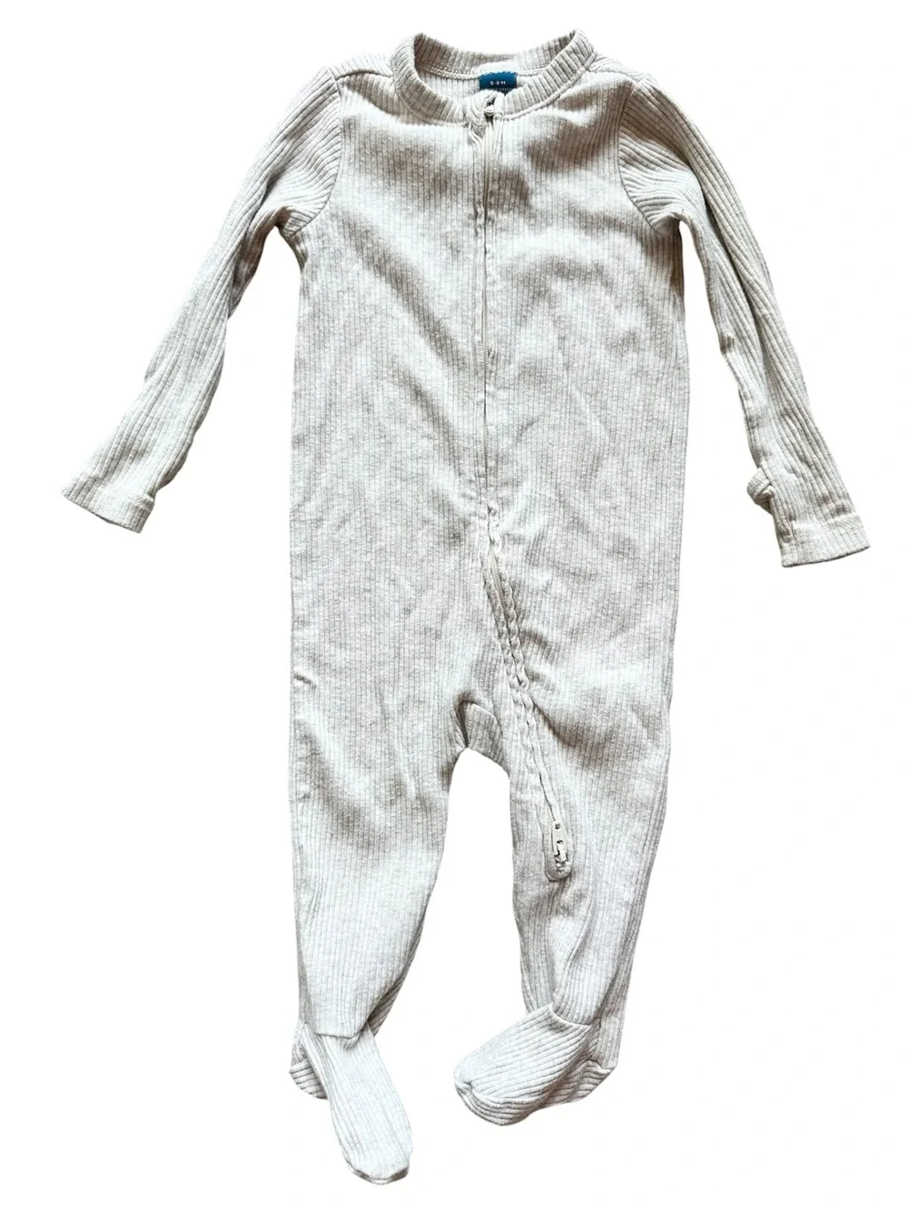 Old Navy lot of 5 footed two way zip baby girl sleeper footed pajamas 6-9 months